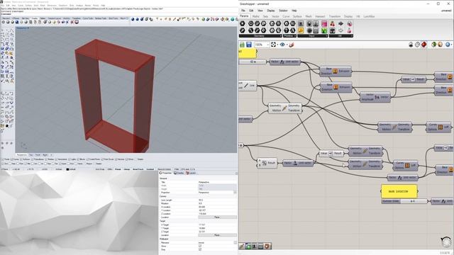 Rhino Grasshopper Fully Parametric Furniture Script Overview смотреть онлайн