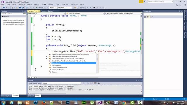 C# - Custom Message Box in Visual Studio смотреть онлайн