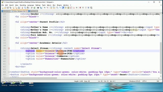 Registration/Application Form Using HTML & CSS | Lecture- 11 | HTML Tutorial for beginners | смотреть онлайн