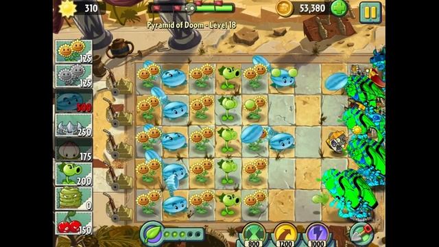 Plants vs. Zombies 2: It's About Time - Gameplay Walkthrough Part 82 - Pyramid of Doom (iOS) смотреть онлайн