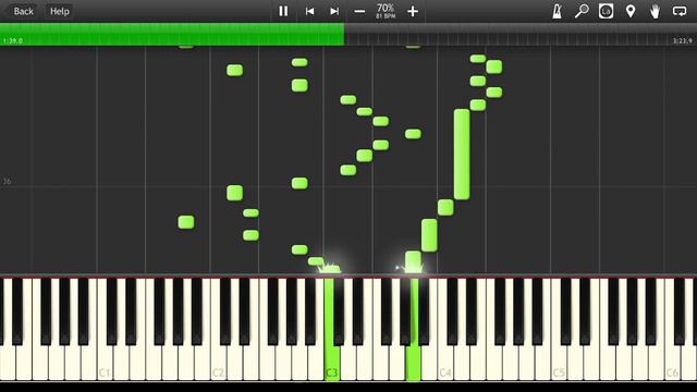 Yann Tiersen - La Valse D`Amelie [Synthesia Tutorial] смотреть онлайн