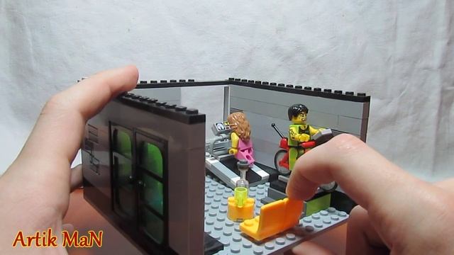 Обзор самодельной LEGO-постройки: Спортзал/LEGO GYM MOC REVIEW! смотреть онлайн