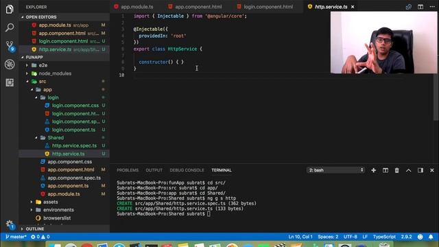 Angular Component and Services смотреть онлайн