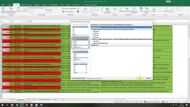 Excel Сводные таблицы // ЦДТ "Ново-Переделкино" смотреть онлайн