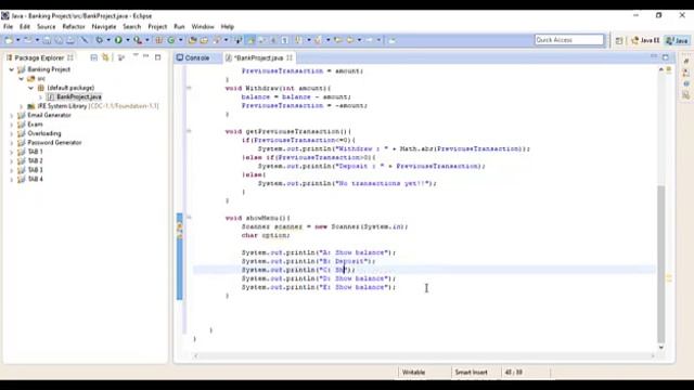 Bank Java Project (مشروع البنك بالجافا) - Learning Java With Projects смотреть онлайн