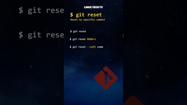 10. ??? master git commands | git reset @LinuxTechTV pro Git смотреть онлайн