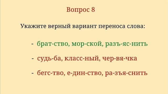 Тест по теме 