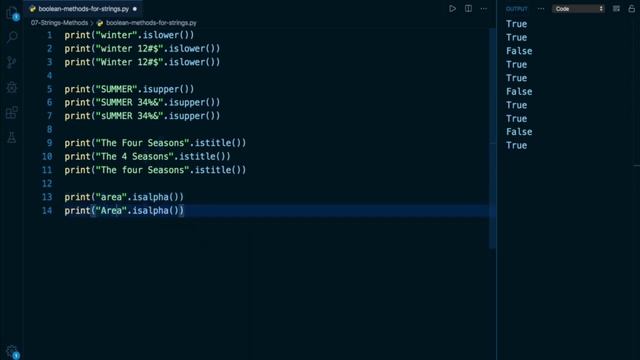 Python Programming Tutorial # 45 | Boolean Methods for Strings in Python смотреть онлайн