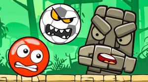 Несносный КРАСНЫЙ ШАР в поисках сокровищ #4.  Мультик Red Ball на Игрули TV