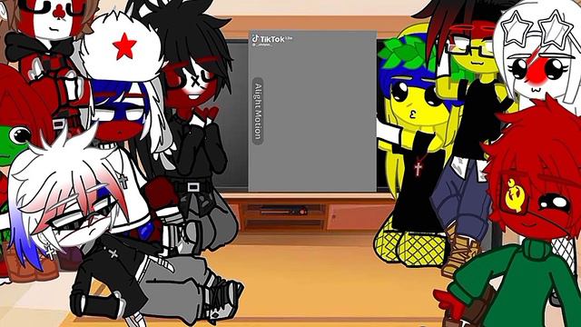 Реакция стран на тт#countryhumans