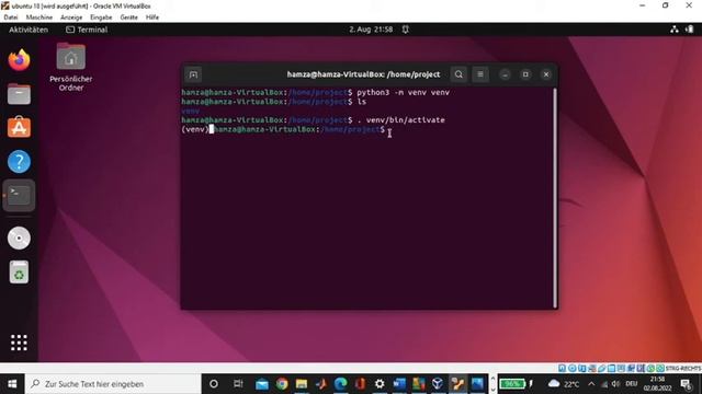 create venv on Linux and use venv on vscode смотреть онлайн