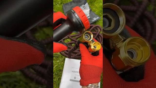Растягивающийся чудо шланг Happy Garden премиального качества садовый