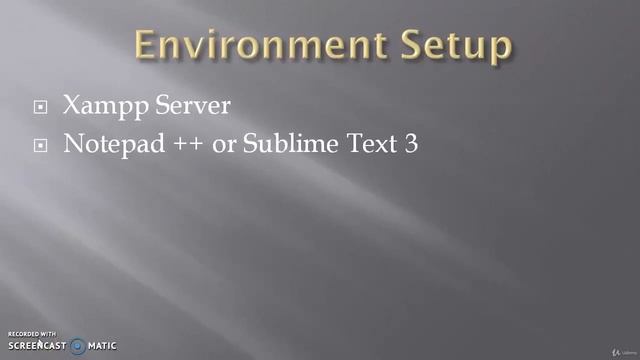 Environment Setup and Syntax of PHP смотреть онлайн