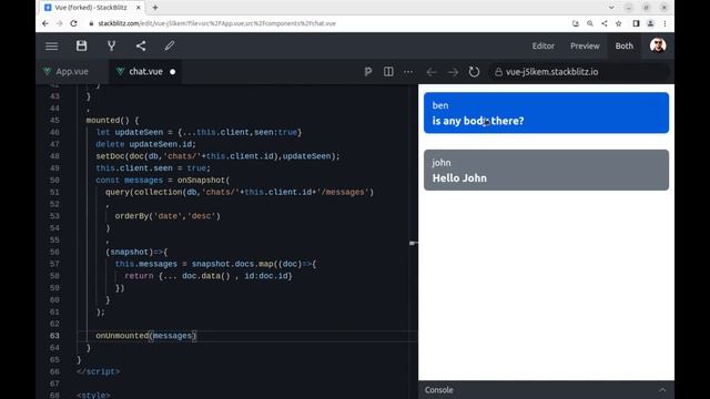 Simple Chat App with Vue.js and Firebase Firestore tutorial смотреть онлайн