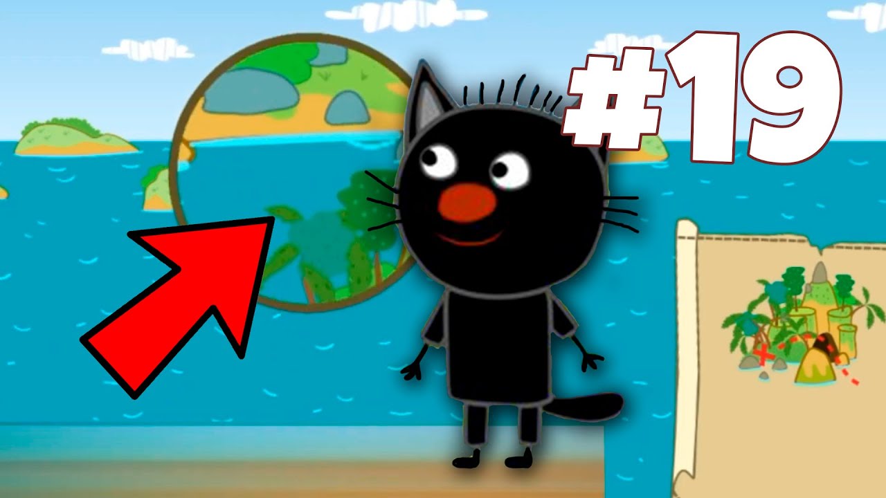 Новая карта сокровищ.Три кота на канале BabyMax. Прохождение детской игры. Игры на Андроид. смотреть онлайн