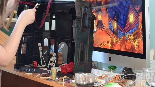 кукольный домик для ведьмы?? DIY декор для хелоуина? смотреть онлайн