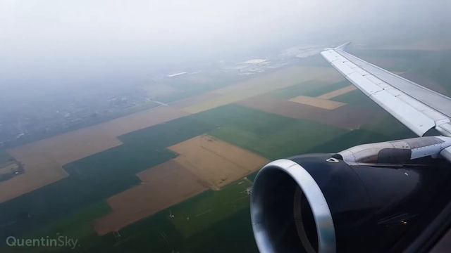 QuentinSky - Brussels Airlines A320 Cloudy Takeoff from Brussels Airport (EBBR) ✈ смотреть онлайн
