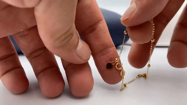 Sinya fashion, 18k цепочка с золотыми бусинами, браслет на щиколотке, хит продаж, новинка, подарок смотреть онлайн