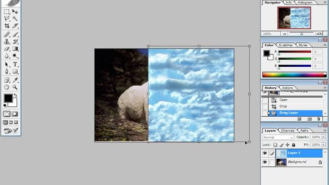 How to photo change Background with Photoshop CS 8 смотреть онлайн