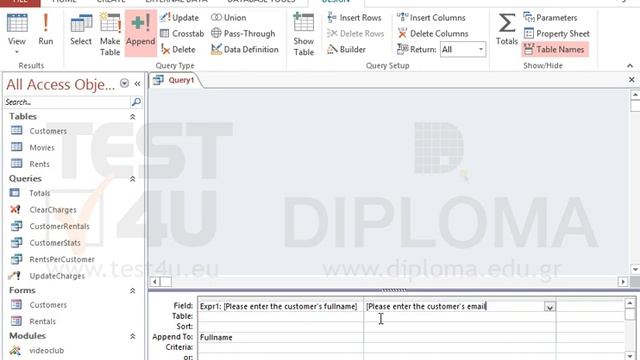 Videoclub
1. Create query 1
2. Query 1 - table joins
3. Query 1 - criteria
4. Create query... смотреть онлайн