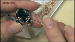 Плетеная бусина из бусин и бисера своими руками мастер класс