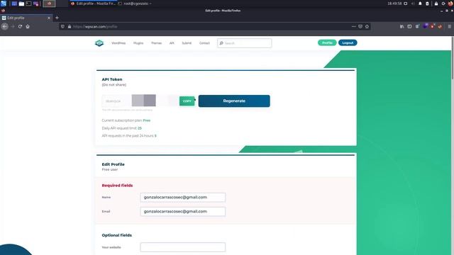 WPScan API Token Problem (WordPress Security Scanner) (Español) смотреть онлайн