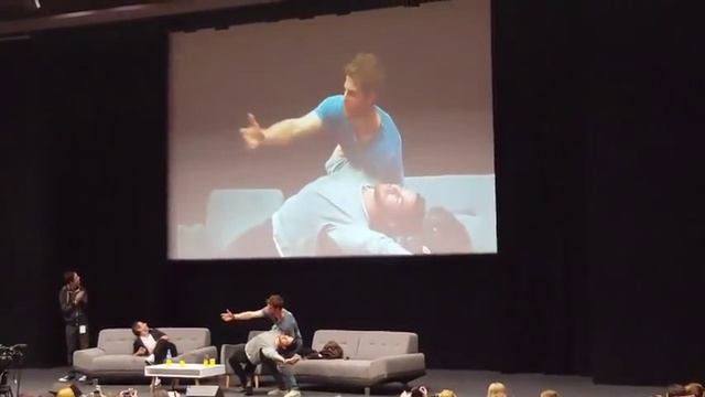 Chris Wood and Nathaniel Buzolic Dancing смотреть онлайн