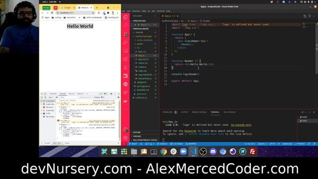 AM Coder - 20 Minute Intro to React (Setup, Concept, State, Props, Components, className) смотреть онлайн