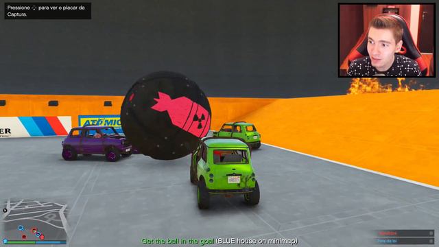 GTA V Online: FUTEBOL DE CARROS com uma BOMBA!!! (Rocket League) смотреть онлайн