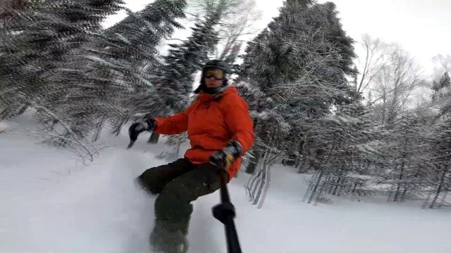 Фрирайд на ратраках в Шерегеш гора Мустаг. Blackcat.freeride смотреть онлайн