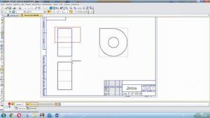 Компас 3D перенос детали на чертеж #4