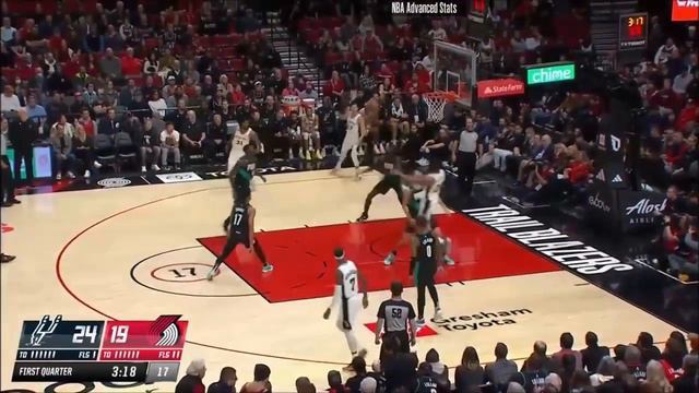 Jerami Grant 29 pts 6 threes 8 rebs vs Spurs 22/23 season смотреть онлайн