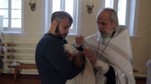 Крещение мальчика в Храме Рождества Христова