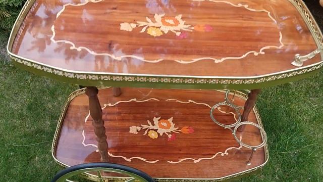 Сервировочный столик / Бар на колесах, Маркетри, Европа 70-е гг ХХ века.#2 смотреть онлайн