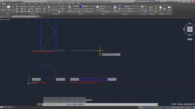 Desenho de Esquadrias - AutoCAD смотреть онлайн
