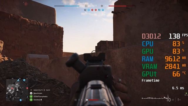 GeForce GTX 1660 ti -- Intel Core i3-10100F -- Battlefield V BFV FPS Test смотреть онлайн
