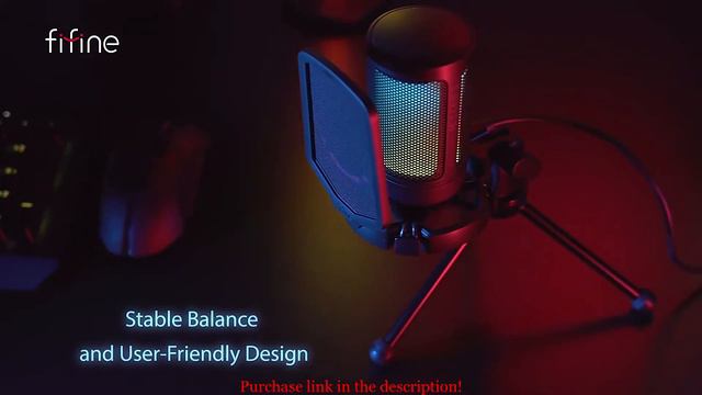 FIFINE AMPLIGAME USB MICROPHONE CONDENSER MIC FOR LAPTOP/COMPUTER смотреть онлайн