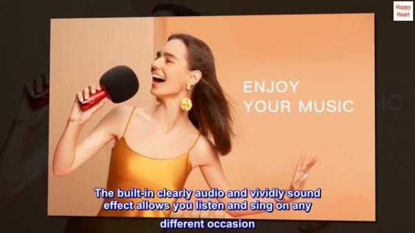 CALF Karaoke Microphone Wireless Bluetooth Changba Microphones Portable Mini Adults Kids Toys