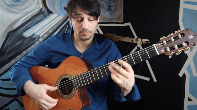 fast percussive tremolo (fingerstyle Spanish Alhambra guitar) смотреть онлайн