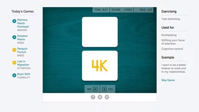 Lumosity | brain shift | score: 39 900 смотреть онлайн