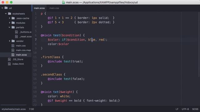 Sass Tutorial for Beginners - Learn SCSS - Sass Crash Course - #35 - Using @if, @else if and @else смотреть онлайн