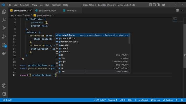 E-commerce App with React JS : #16 - Implementing Redux toolkit смотреть онлайн