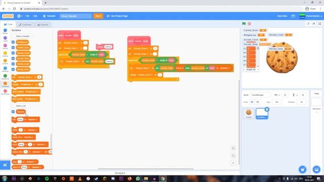 STORE LETTERS/NAMES IN CLOUD VARIABLES | Scratch 3.0 Tutorial | ParsecGames смотреть онлайн