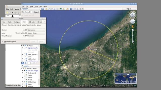 How to Draw A Circle Using Google Earth Pro смотреть онлайн