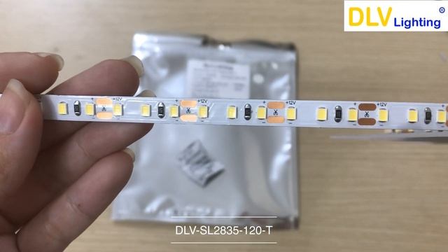 DLV-SL2835-120-T. Đèn led dây 2835 12V 120led/m ánh sáng trắng - DLV Lighting смотреть онлайн