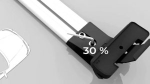 Багажник LUX CITY на гладкую крышу (за дверной проем)