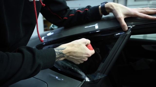 Audi S-line оклеили в бронь + эффект панорамной крыши смотреть онлайн