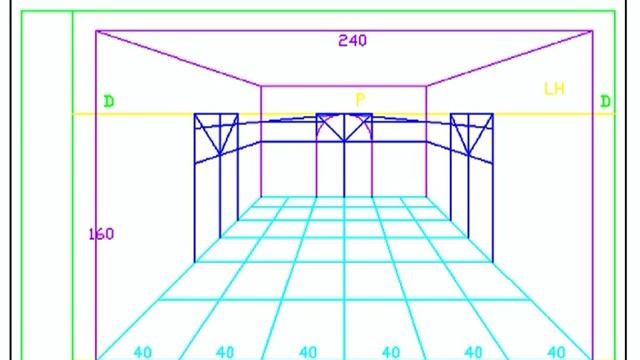 DIBUJA GARLO perspectiva cónica central de habitación смотреть онлайн