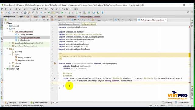 Sử dụng Dialog Fragment trong Android смотреть онлайн