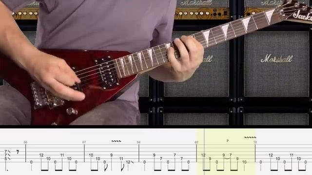 Symphony Of Destruction - Megadeth (Табулатура) Guitar Tutorial TABS